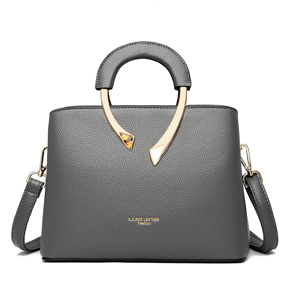 GENUINE High Quality Pu Leather Casual Tote Luxury Handbags Women Bags Designer Shoulder Crossbody Bags for Women 2025