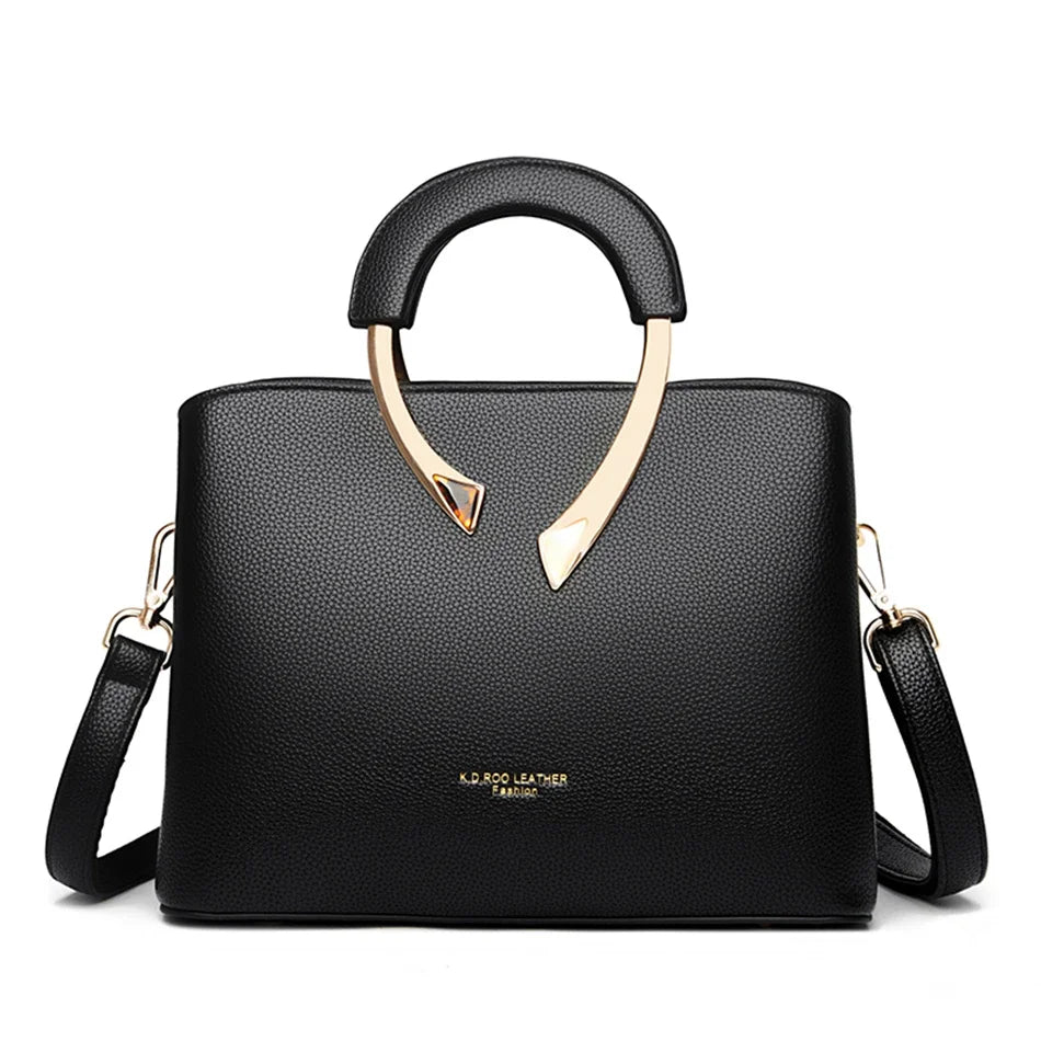 GENUINE High Quality Pu Leather Casual Tote Luxury Handbags Women Bags Designer Shoulder Crossbody Bags for Women 2025