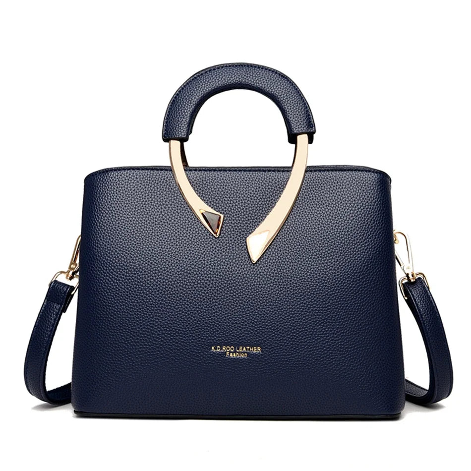 GENUINE High Quality Pu Leather Casual Tote Luxury Handbags Women Bags Designer Shoulder Crossbody Bags for Women 2025