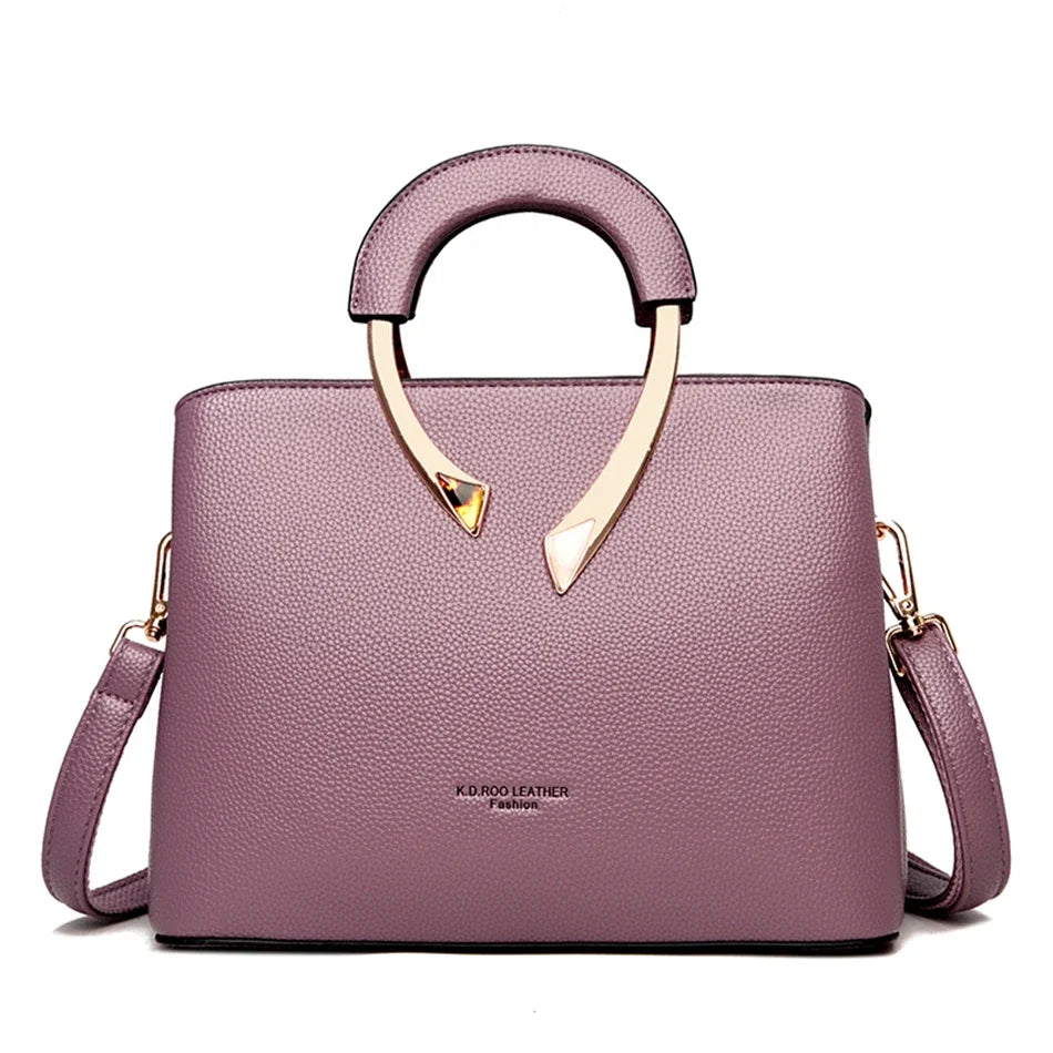 GENUINE High Quality Pu Leather Casual Tote Luxury Handbags Women Bags Designer Shoulder Crossbody Bags for Women 2025