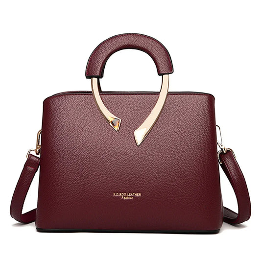 GENUINE  High Quality Pu Leather Casual Tote Luxury Handbags Women Bags Designer Shoulder Crossbody Bags for Women 2025