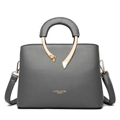 GENUINE  High Quality Pu Leather Casual Tote Luxury Handbags Women Bags Designer Shoulder Crossbody Bags for Women 2025