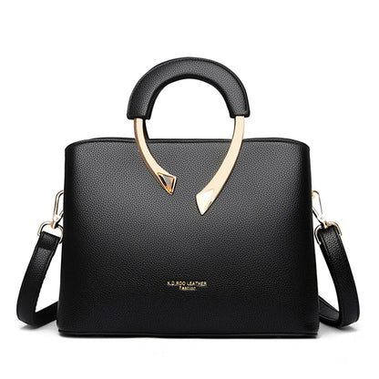 GENUINE  High Quality Pu Leather Casual Tote Luxury Handbags Women Bags Designer Shoulder Crossbody Bags for Women 2025