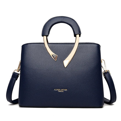 GENUINE  High Quality Pu Leather Casual Tote Luxury Handbags Women Bags Designer Shoulder Crossbody Bags for Women 2025