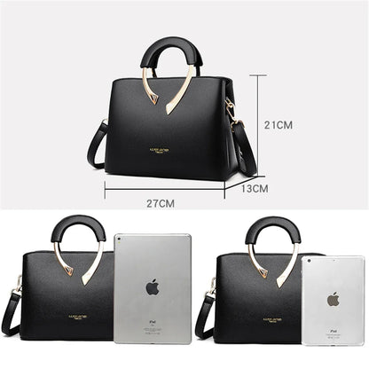 GENUINE  High Quality Pu Leather Casual Tote Luxury Handbags Women Bags Designer Shoulder Crossbody Bags for Women 2025
