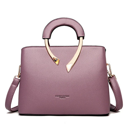 GENUINE  High Quality Pu Leather Casual Tote Luxury Handbags Women Bags Designer Shoulder Crossbody Bags for Women 2025
